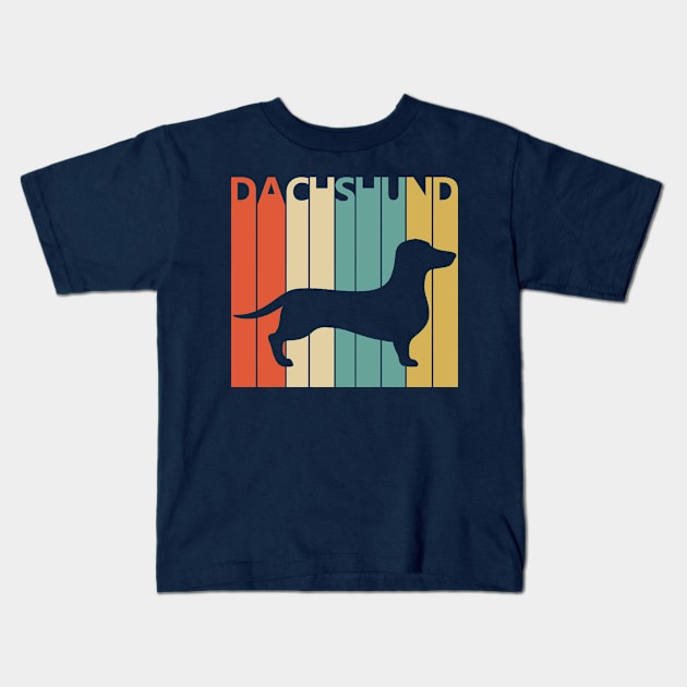 Vintage 1970s Dachshund Dog Owner Gift Kids T-Shirt by GWENT